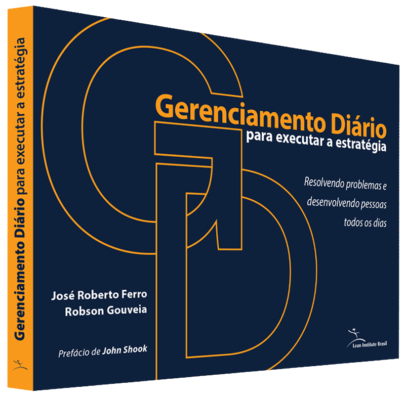 Capa do livro 'Gerenciamento Diário', dos autores Robson Gouveia e José Roberto Ferro. Projeto gráfico e ilustrações de Nêio Mustafa.